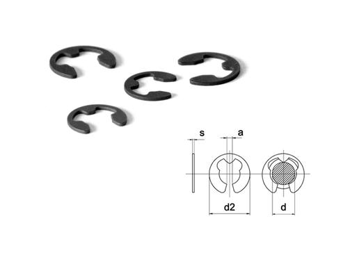 Asborgring DIN 6799 onbehandeld staal 4 mm - 500