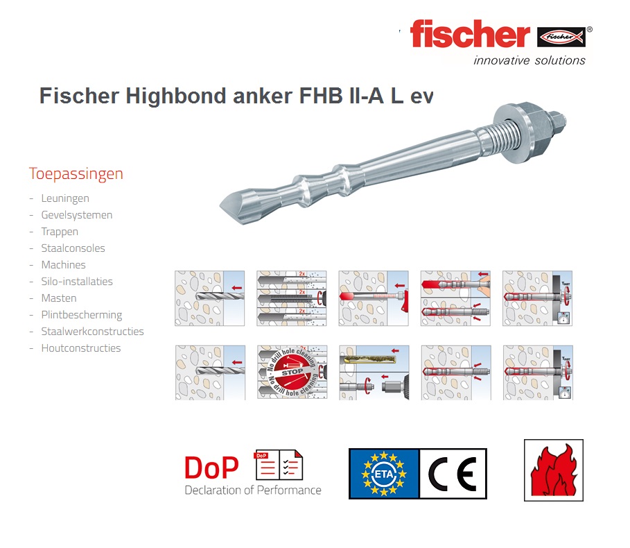 Fischer Highbond anker FHB II-A L M12x120/25 A4 | DKMTools - DKM Tools