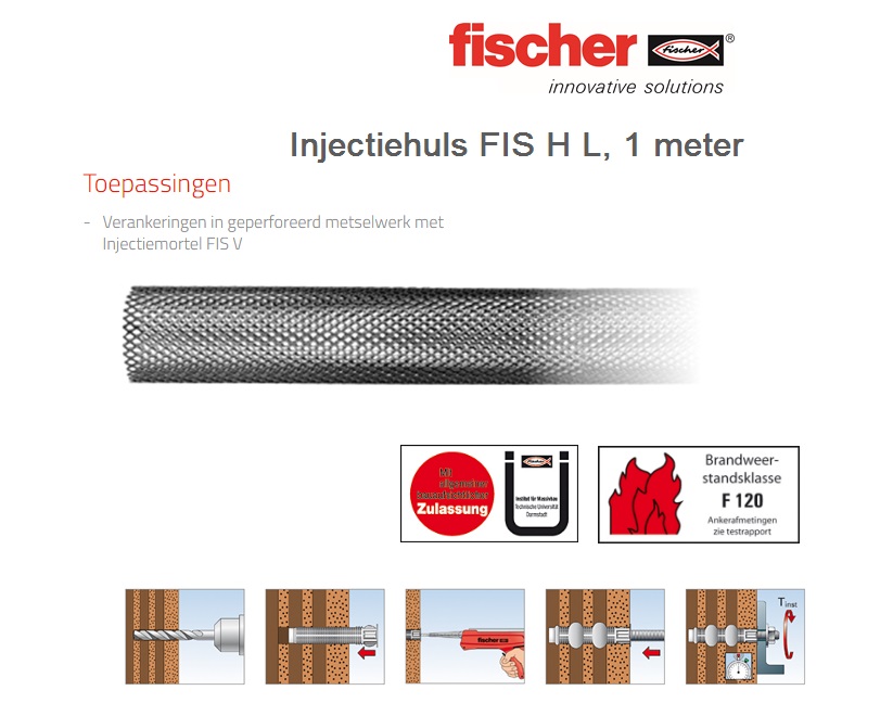 Fischer Injectiehuls FIS H L 12x1000 L