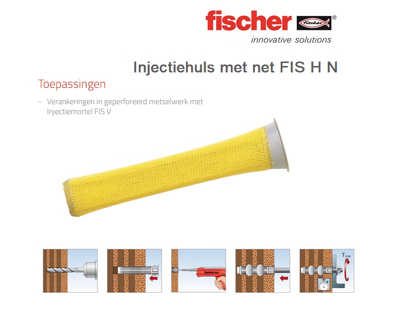 Fischer Injectiehuls met net FIS H N 16x85 N