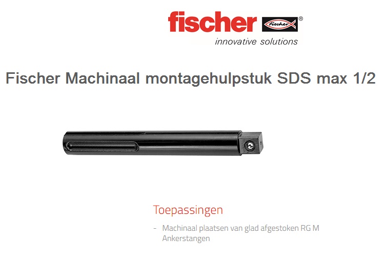 Fischer Machinaal montagehulpstuk SDS max 1/2