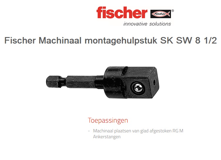 Fischer Machinaal montagehulpstuk SK SW 8 1/2