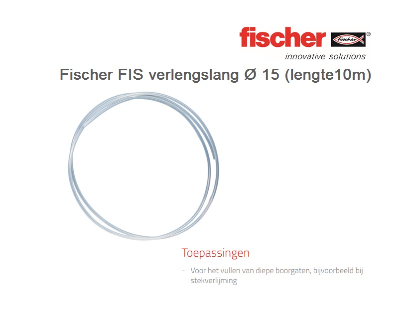 Fischer FIS verlengslang Ø 15 (lengte10m)