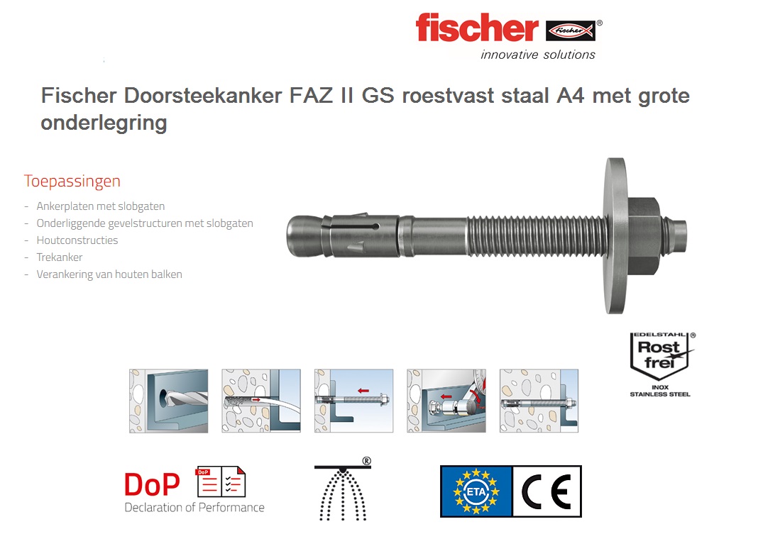 Doorsteekanker FAZ II 8/10 GS A4