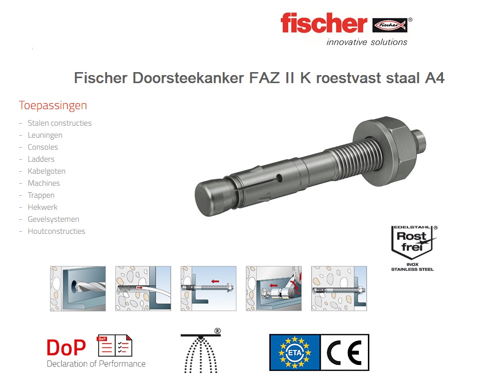 Doorsteekanker FAZ II 10/10 K A4