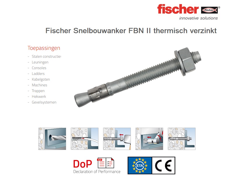 Snelbouwanker FBN II 8/10 fvz