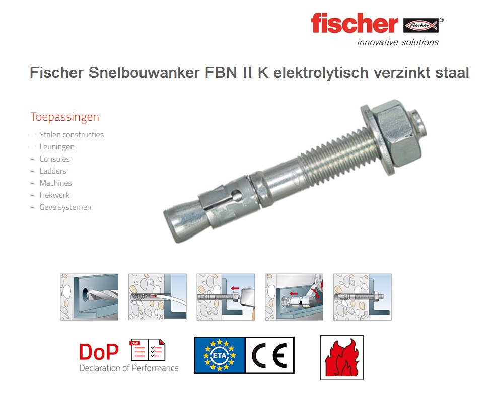 Snelbouwanker FBN II 8/5 K