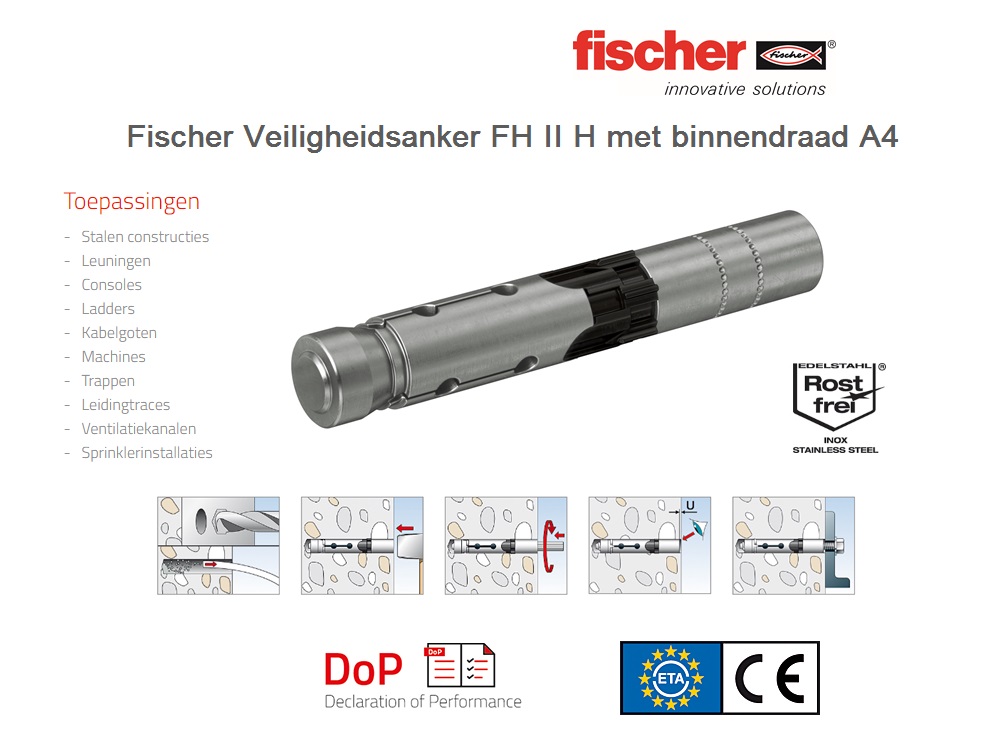 Veiligheidsanker FH II 12/M6 I A4