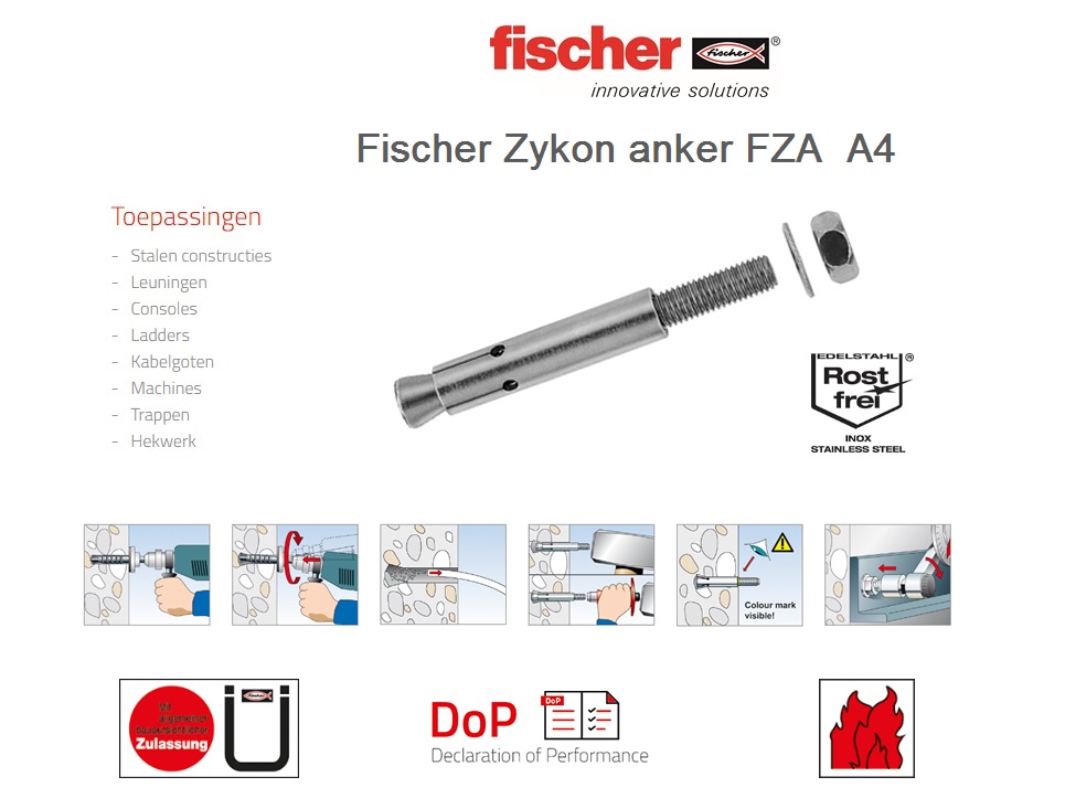 ZYKON anker FZA 10x40 M6/10 A4