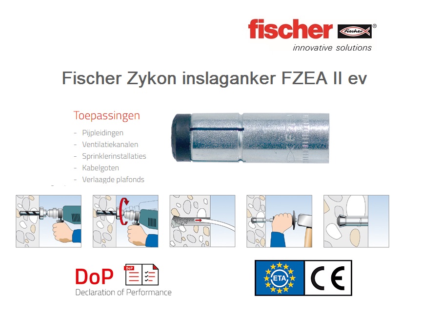 ZYKON inslaganker FZEA II 10x40 M8 C | DKMTools - DKM Tools