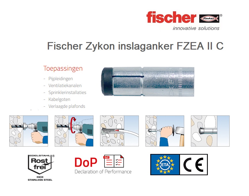 ZYKON inslaganker FZEA II 10x40 M8 C