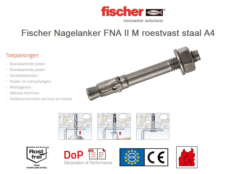 Nagelanker FNA II 6x30 M6/5 A4