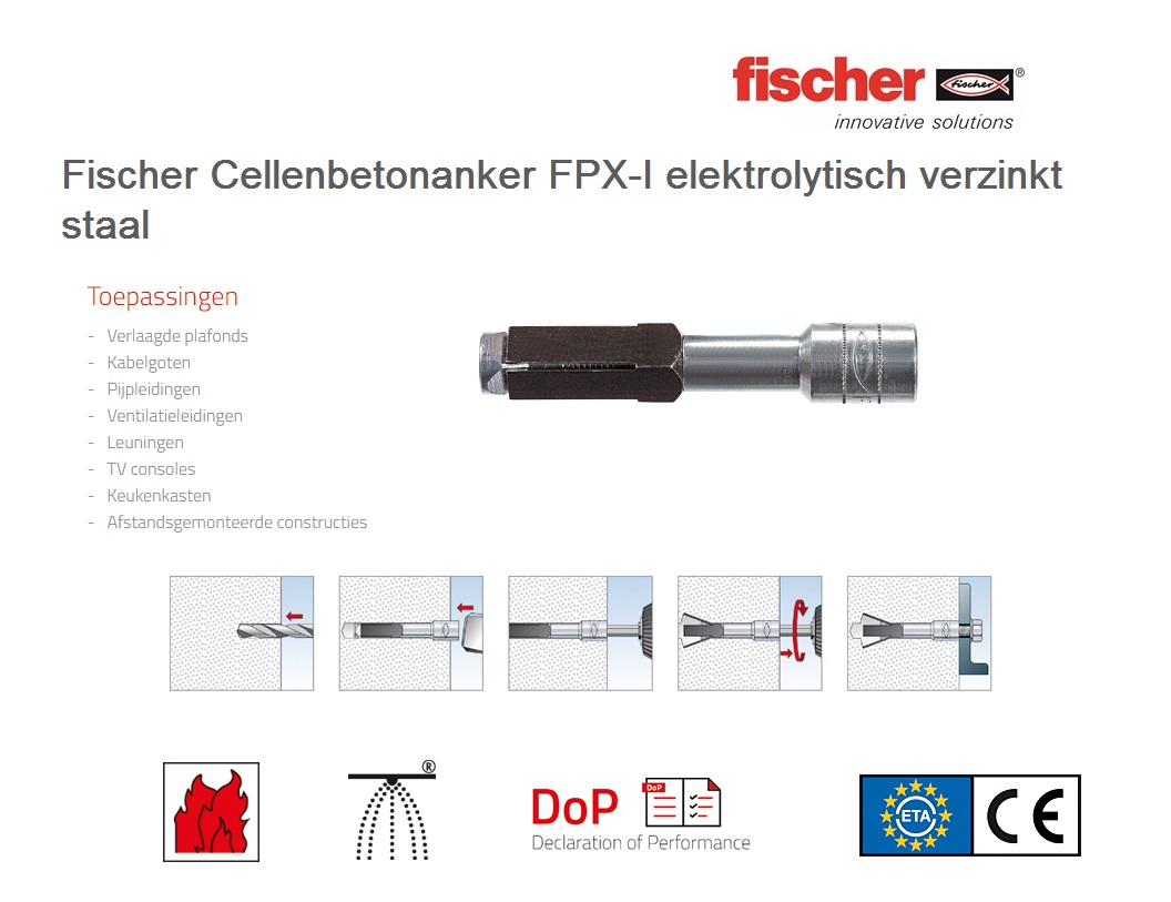 Cellenbetonanker FPX-I M 6 I