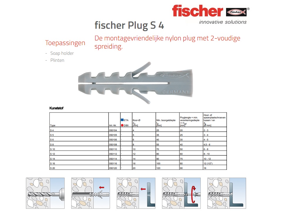 Fischer Plug S 4