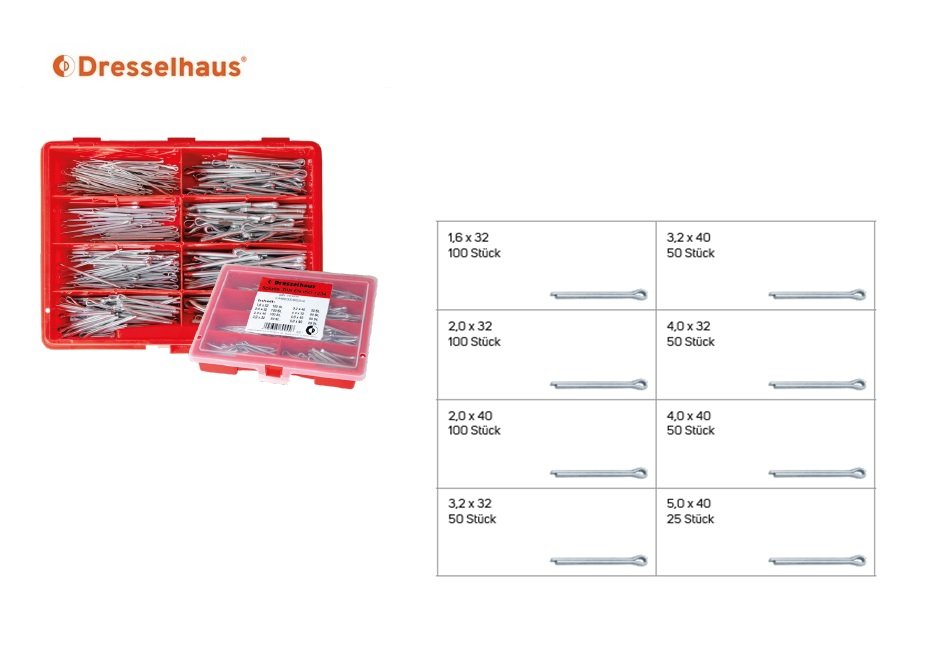 Splitpennen DIN EN ISO 1234 (voorheen DIN 94) 3,5 x 40 | DKMTools - DKM Tools