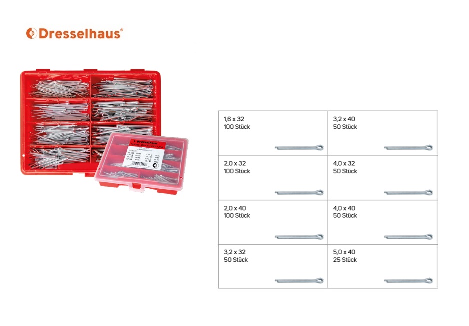 Splitpennen DIN EN ISO 1234 (voorheen DIN 94) 2,5 x 32 | DKMTools - DKM Tools