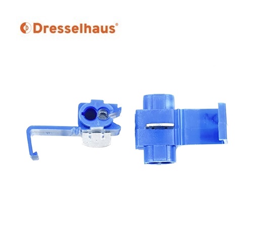 Kabelverbinder, aftakconnector geisoleerd 2,5 mm blauw