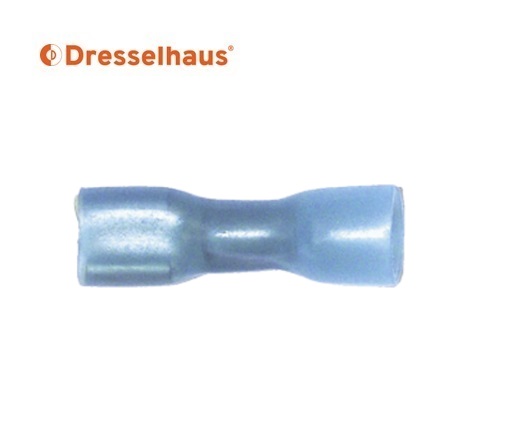 Vlaksteekhuls blauw 6,3 x 0,8 mm