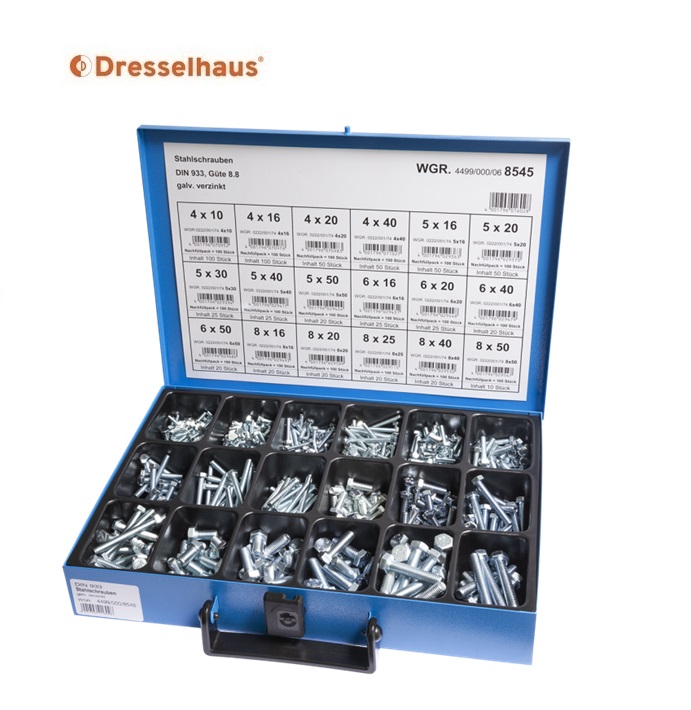 Assortimentskoffer speciale schroeven (12 vaks / 450 stuks, gesorteerd) | DKMTools - DKM Tools