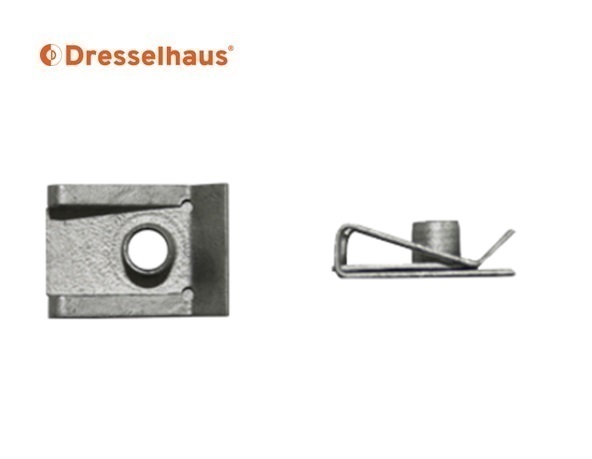 Plaatmoeren met metrische schroefdraad M5/ lengte: 20,4 mm