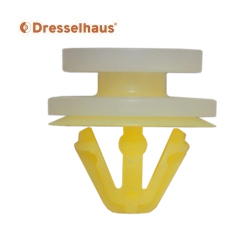 Snelsluitingen interieurbekleding clip POM, kleurloos/geel, Renault 8 x 913