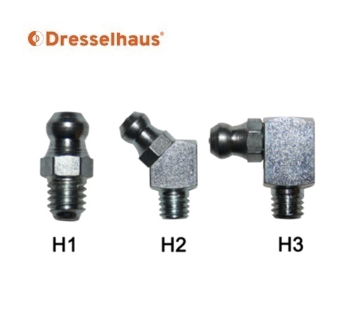 Smeernippel draad conische nippel H 1 / H 2 / H 3 M 6 x 1 x 1