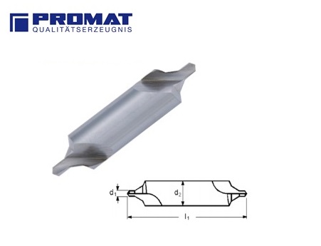 Centreerboor DIN 333. Form B HSS promat | dkmtools