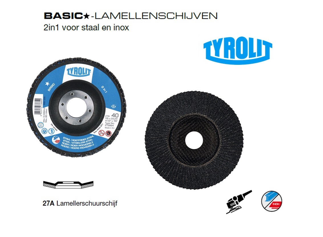 Lamellenschijven 27A Basic 2 in 1 | dkmtools