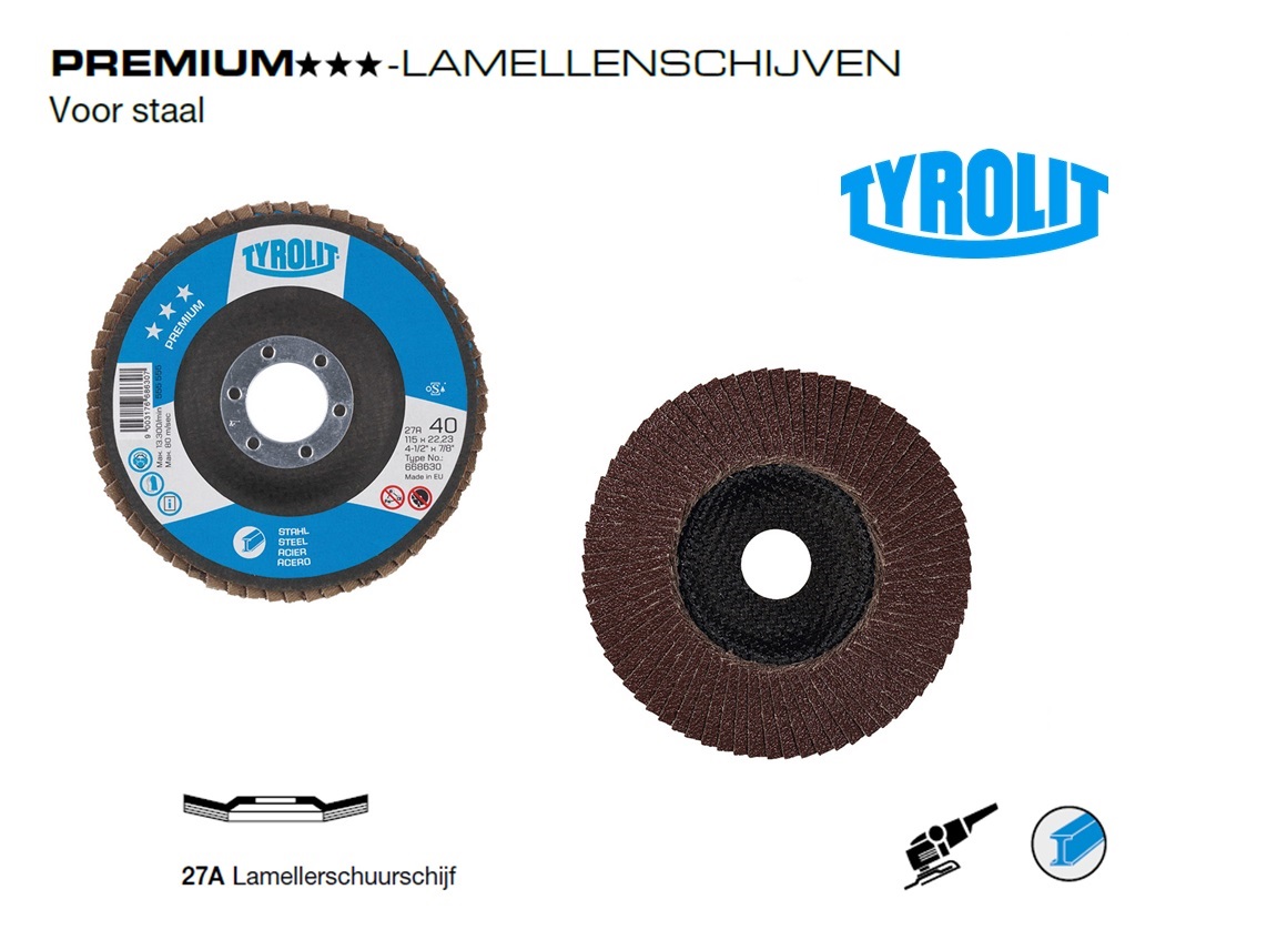 Lamellenschijven. 27A PREMIUM Staal | dkmtools