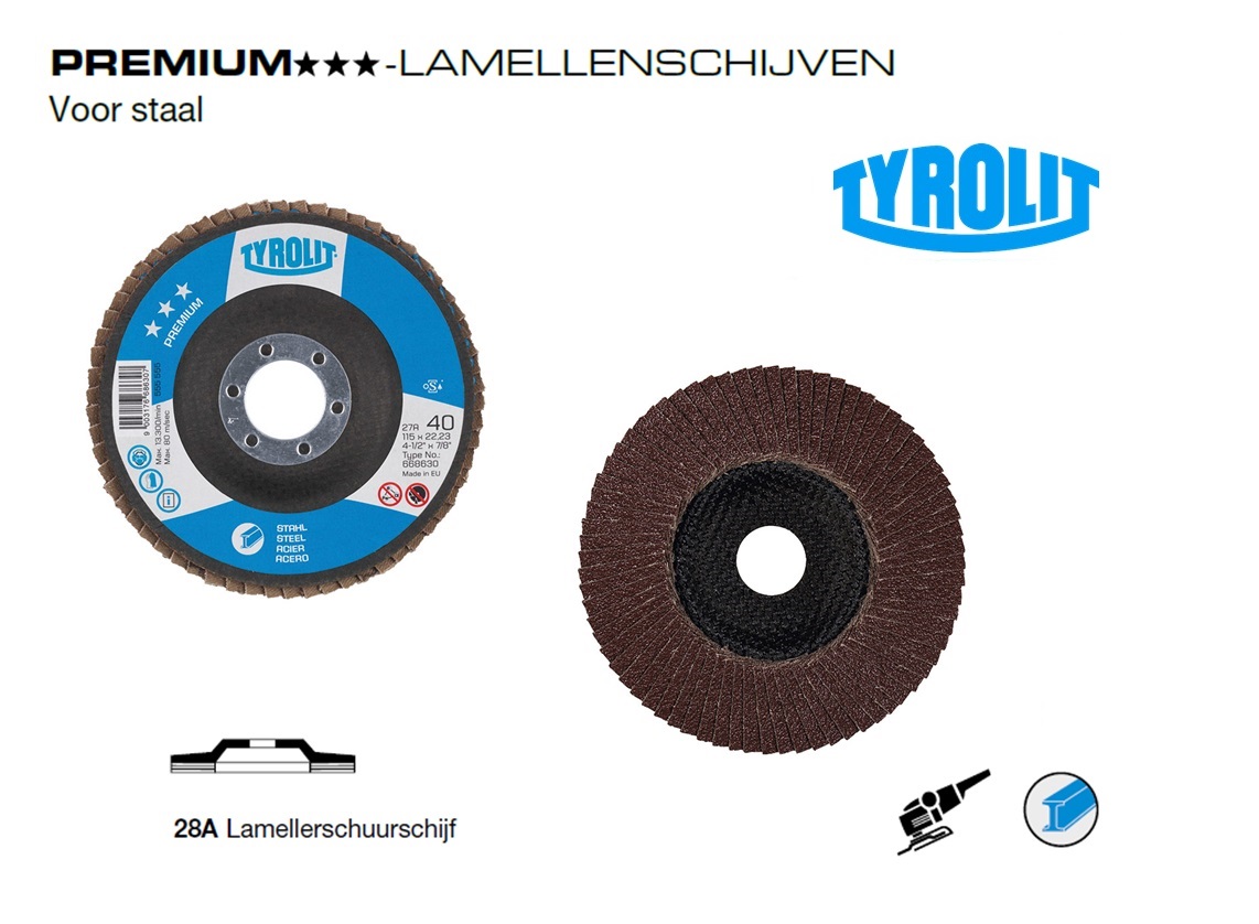 Lamellenschijven. 28A PREMIUM Staal | dkmtools