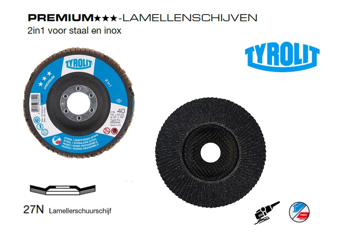 Lamellenschijven 27N. PREMIUM 2 in 1 | dkmtools