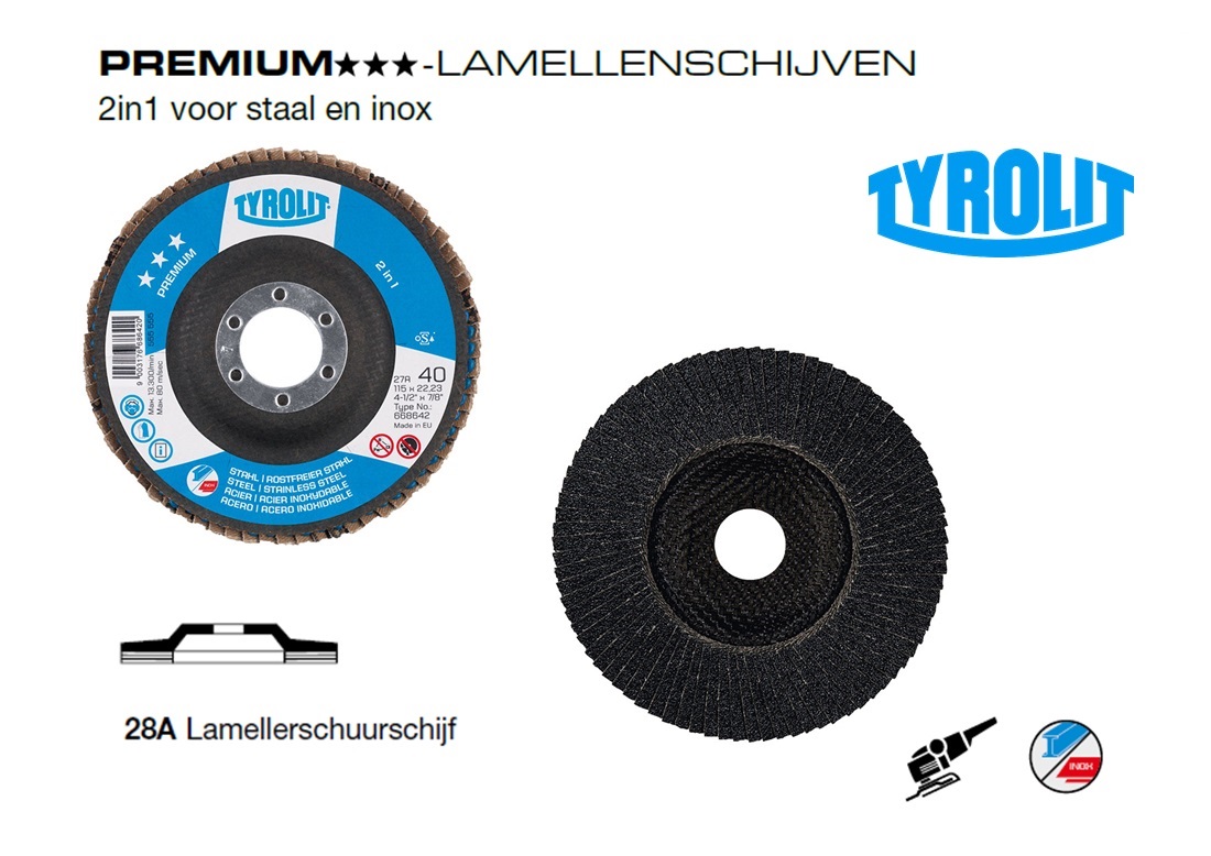 Lamellenschijven 28A. PREMIUM 2 in 1 | dkmtools