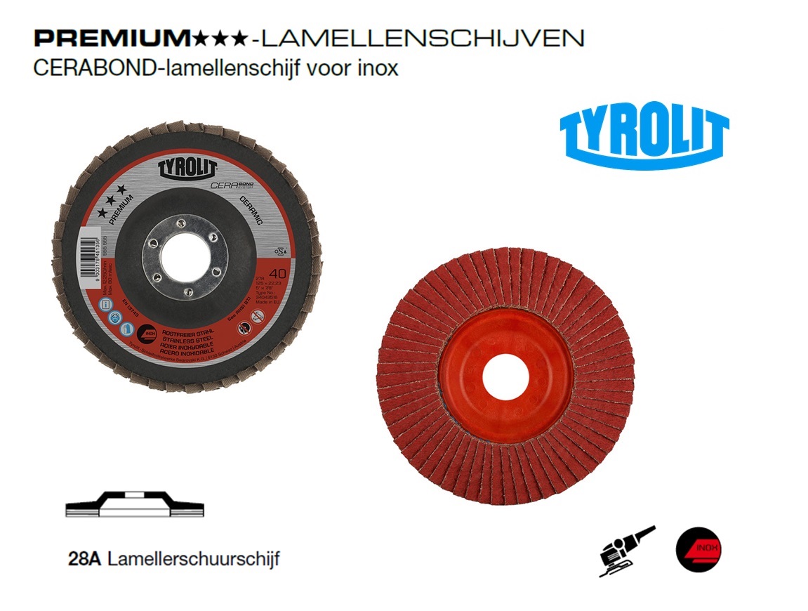 Lamellenschijven CERABOND. 28A PREMIUM | dkmtools