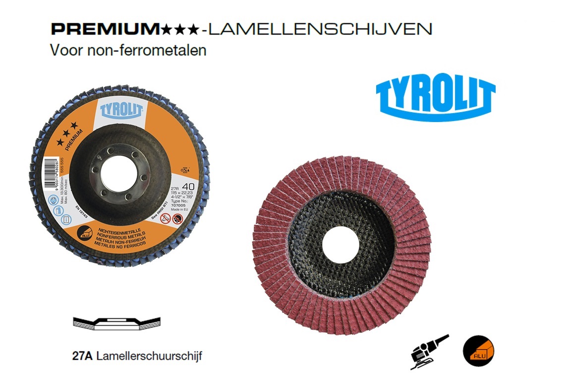 Lamellenschijven non ferrometalen 27A PREMIUM | dkmtools