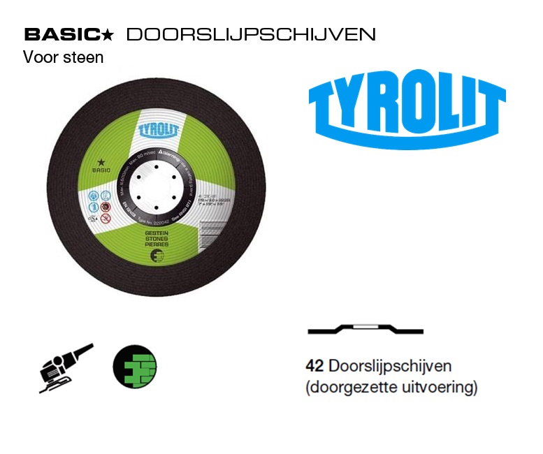 Doorslijpschijven 42 Basic steen | dkmtools