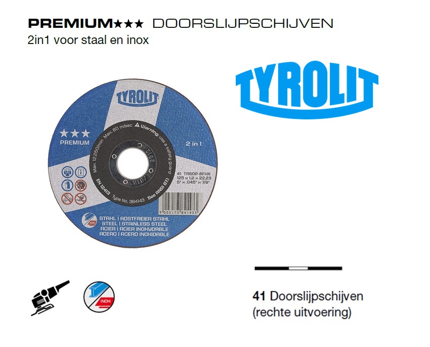 Doorslijpschijven 41 PREMIUM 2 in 1 | dkmtools