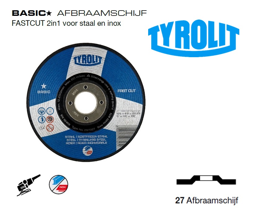 Afbraamschijven.FASTCUT Basic 2 in 1 | dkmtools