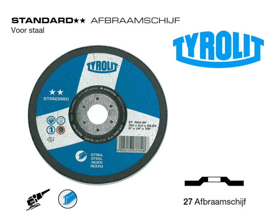 Afbraamschijven. Standard Staal | dkmtools