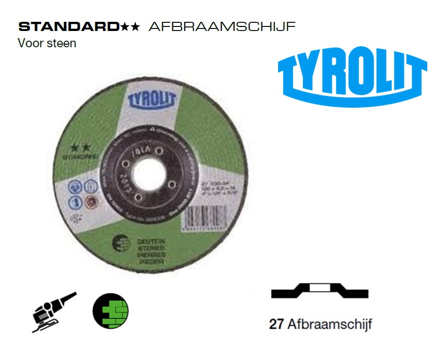 Afbraamschijven. Standard Steen | dkmtools