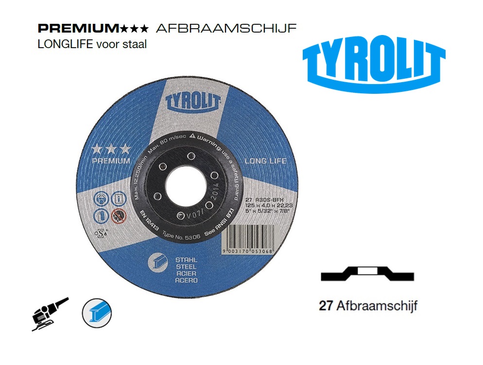 Afbraamschijven.PREMIUM Staal | dkmtools