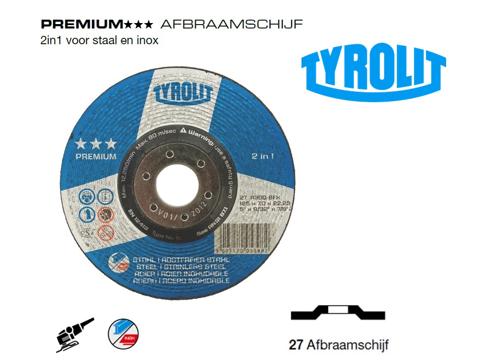 Afbraamschijven.PREMIUM 2 in 1 | dkmtools