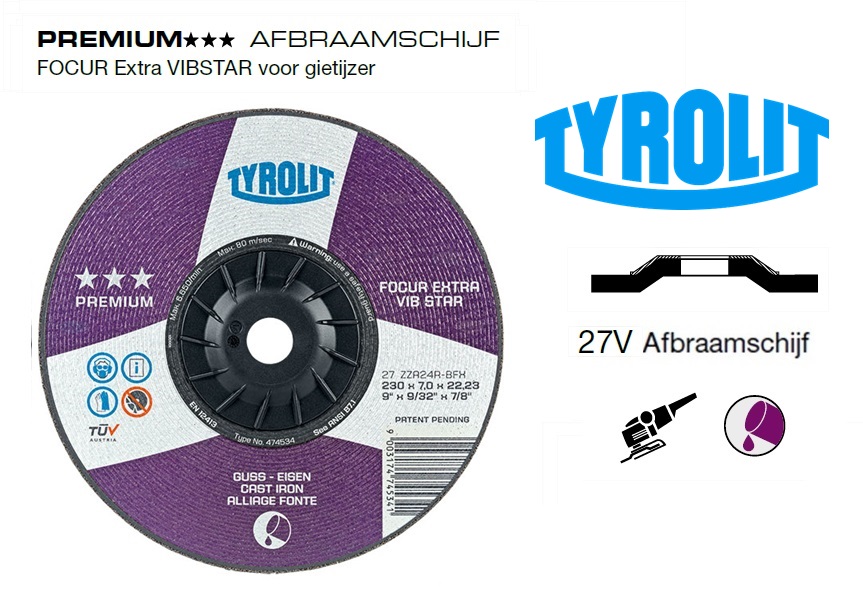 Afbraamschijven.PREMIUM FOCUR Extra VIBSTAR | dkmtools