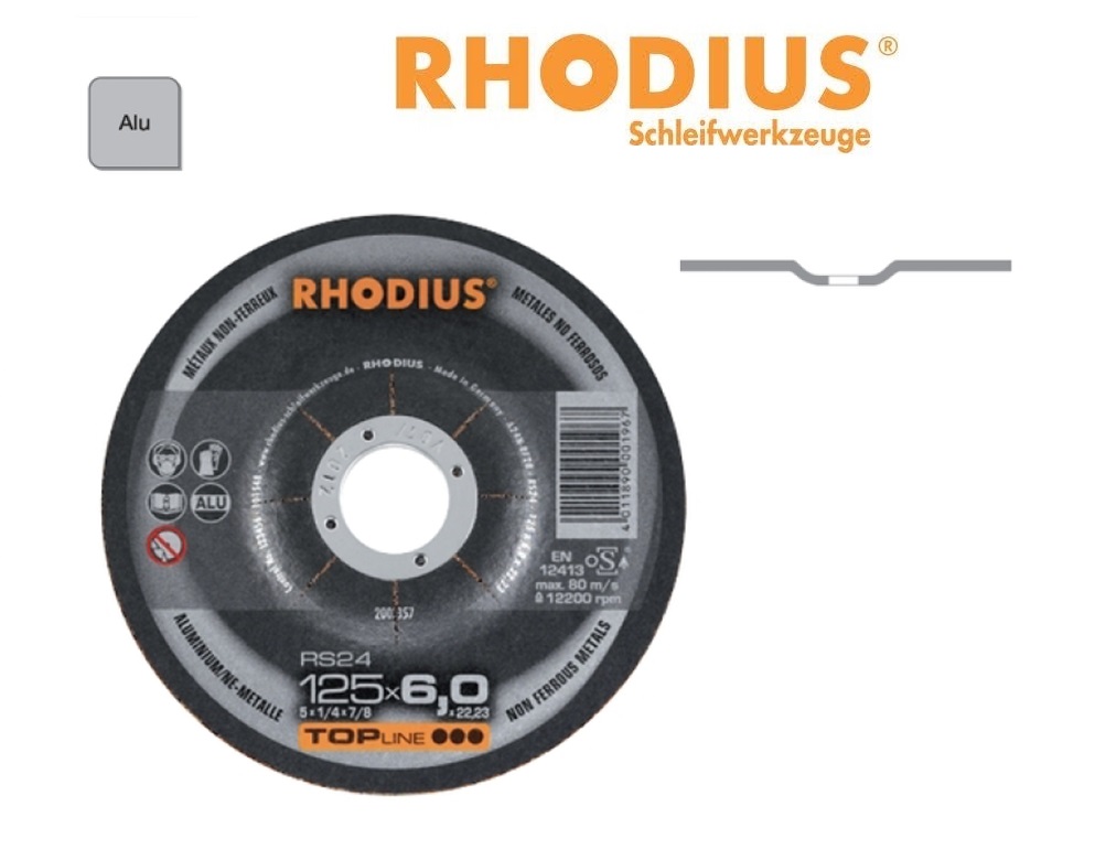 Rhodius Afbraamschijven RS 24 PRO aluminium | dkmtools