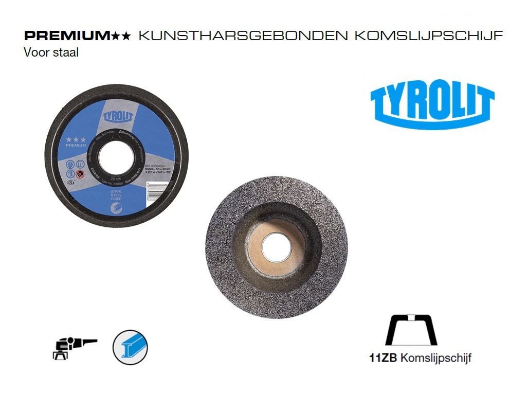 Komslijpschijven. 11ZB Staal PREMIUM | dkmtools