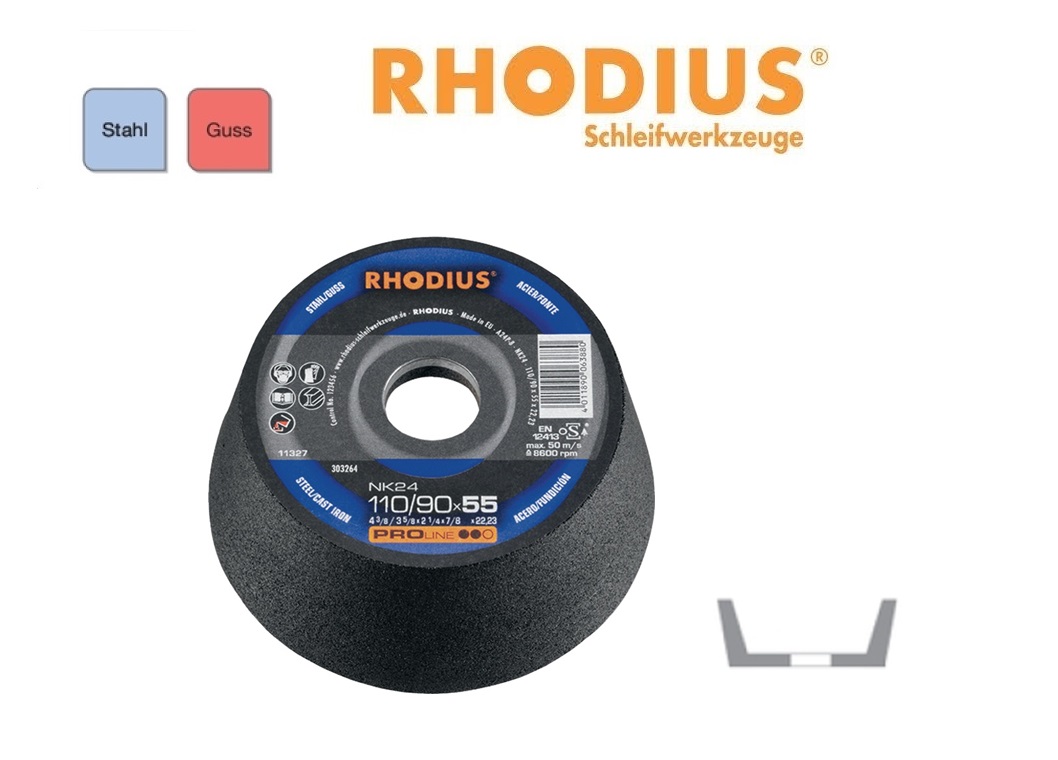 RHODIUS Komslijpschijven NK 24 | dkmtools