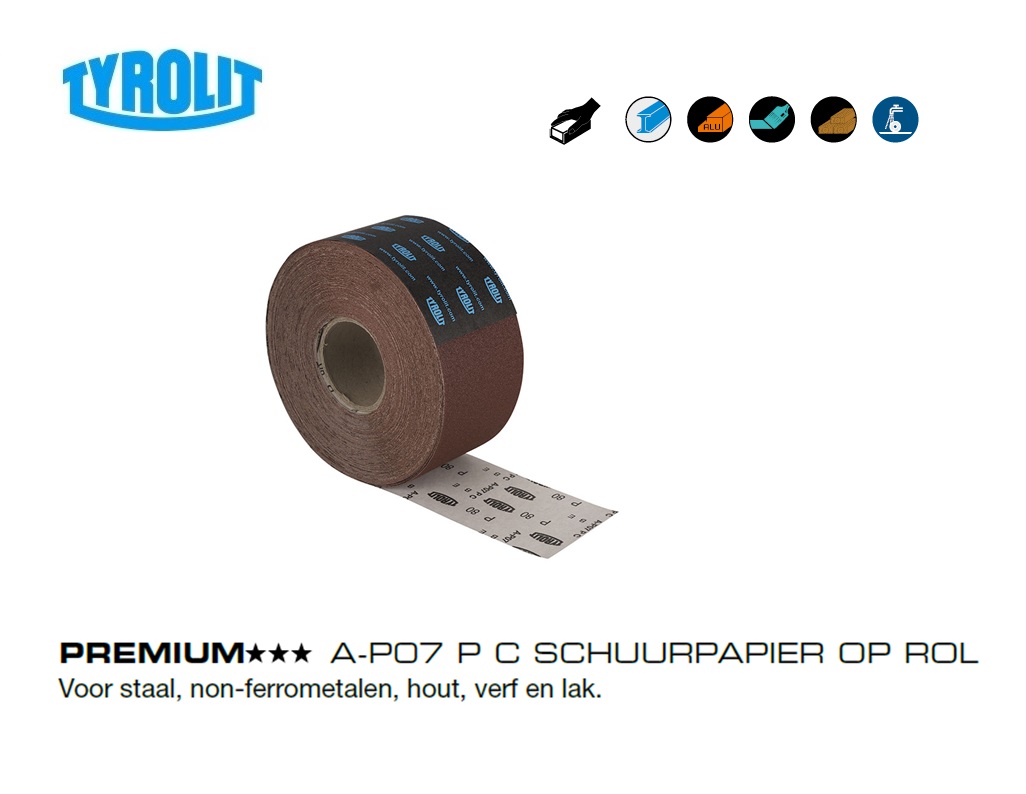 Schuurpapier op Rol A P07 | dkmtools