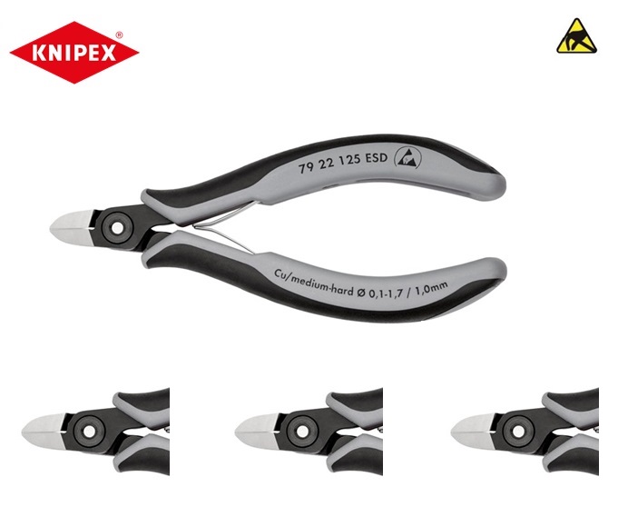 ESD Precisie elektronica zijsnijtang Knipex | dkmtools