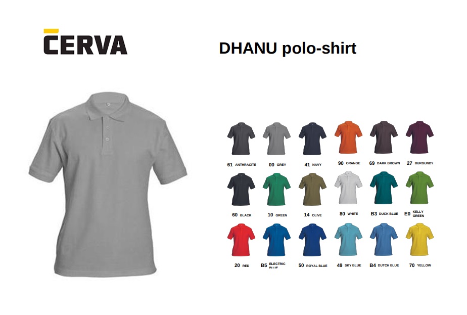 DHANU polo-shirt-Grijs | DKMTools - DKM Tools