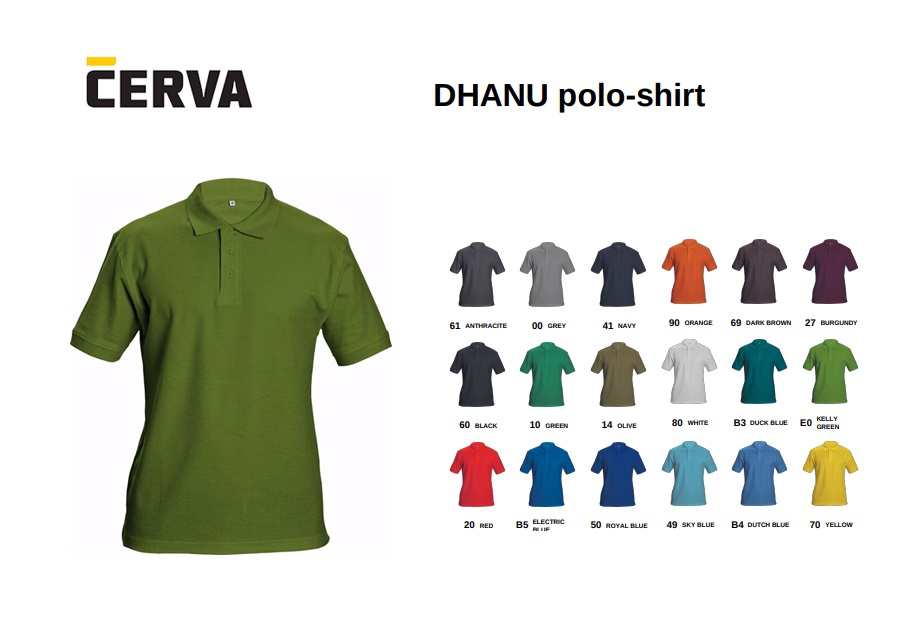 DHANU polo-shirt olijfgroen | DKMTools - DKM Tools