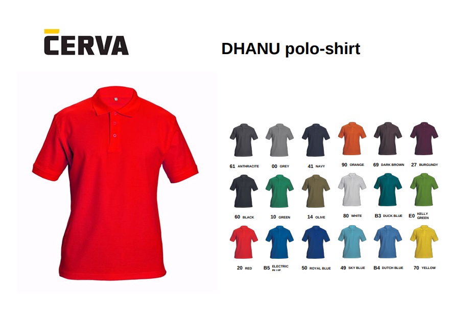 DHANU polo-shirt-rood | DKMTools - DKM Tools